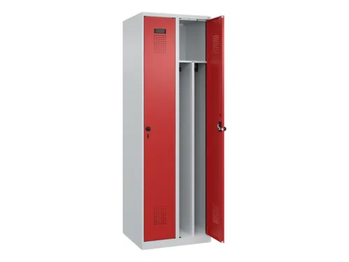 locker voor scheiding van kleding,HxBxD 1850x600x500mm,2vak