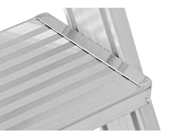 bordestrap,bordes H 1,21m,5treden,aluminium,wielen