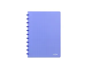 Schrift Atoma A4 ruit 5x5mm 144blz 90gr PP transparant assorti - 6