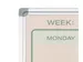 Weekplanner Elegance Engels softline profiel 8mm 90x120cm aluframe
