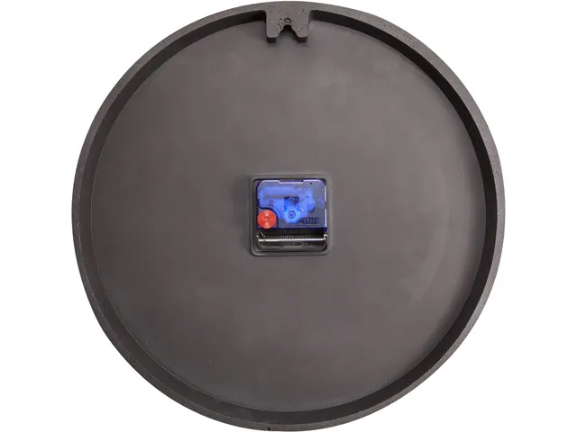Wandklok NeXtime dia. 35 cm, polyresin, zwart