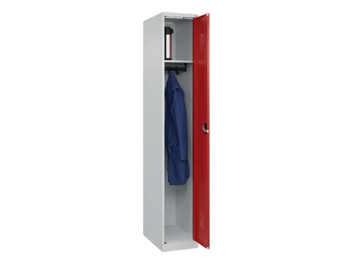 locker,HxBxD 1850x300x500mm,1vak,vak B 300mm,cil.-slot,staand op vloer
