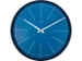 Wandklok nXt Ethan Ø 40cm blauw streepaanduiding