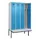 locker met bank,voor scheiding van kleding,HxBxD 2120x1200x815mm,4vak