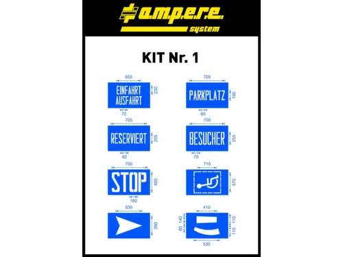 Sjablonenset,Benaming/Symbolen,V. Vloermarkeerapparaat,Speciaal Karton