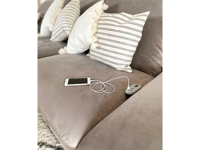 Laadstation Brennenstuhl Sofa 1 eurosocket 2 USB zwart/grijs