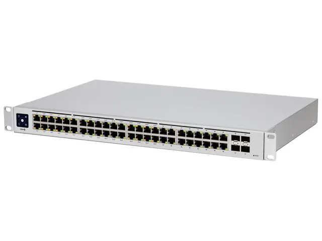 Usw-48-Poe Ubiquiti Unifi Switch Standalone 48xRJ45 4xSFP+ zilver mana