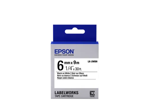 Standard Tape - LK-2WBN Std Blk/Wht 6/9