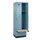 locker met bank,HxBxD 1950x600x815mm,2vak,vak B 300mm,draaigrendel