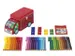 Feutres Faber-Castell Connector 33 pces avec 10 clips 'camion'