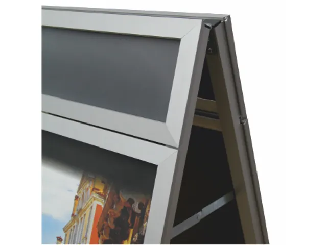 Europel A-Stoepbord A1 met Topbord 32mm profiel Aluminium
