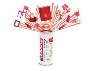 Verfspuitbus edding 5200 permanent spray glossy diepzwart - 2