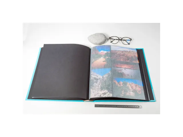 Fotoalbum 60p zwrt 2 9x32cm AQUAREL groen