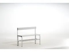 omkleedbank,HxLxD 770x1015x375mm,alu. lijsten,frame RVS RAL7035