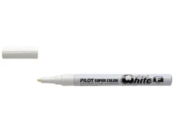Viltstift Pilot Super Color Lakmarker Ronde Fijne punt Wit