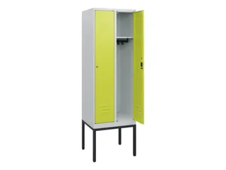 locker,HxBxD 1950x600x500mm,2vak,vak B 300mm,cil.-slot,voetonderstel - 2