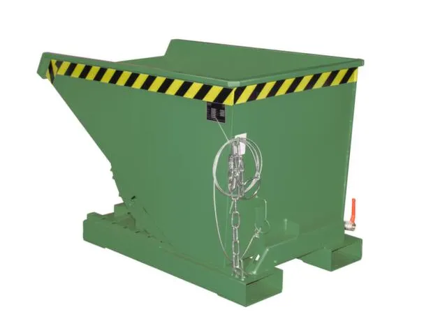 Kiepbak voor spaanders,HxLxB 835x1260x770mm,0,3m³,draagverm. 750kg