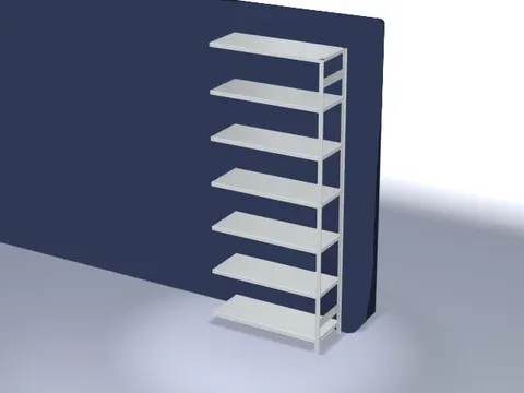 systeemstelling,aanbouwveld,HxBxD 3000x1310x535mm,vakl. 330kg