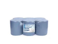 Poetspapier Cleaninq midi 1-laags 20cmx300m Blauw 6 rollen