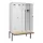 PBM-locker met bank,HxBxD 2120x1200x815mm,4vak,vak B 300mm