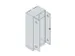 locker voor scheiding van kleding,HxBxD 1950x800x500mm,2vak