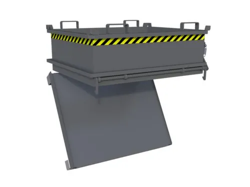 mini-bodemklepcontainer,HxLxB 625x1000x1200mm,0,37m³,inrijbeugel,staa
