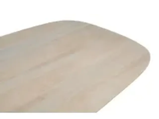 OUTLET Vergadertafel Harper Deens Ovaal 200x100cm Naturel blad met Spi