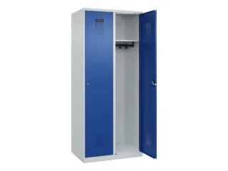 locker,HxBxD 1850x800x500mm,2vak,vak B 400mm,cil.-slot,staand op vloer - 2