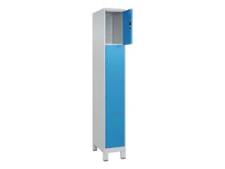 lockerkast,HxBxD 1950x300x500mm,1x4vakken,vak B 300mm,cil.-slot,voeten - 2