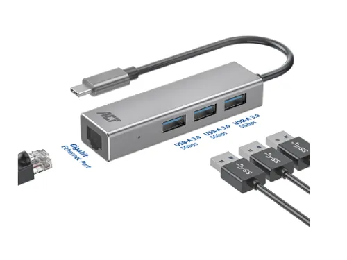 USB-C Hub 3.0 3x USB-A Cardreader PD
