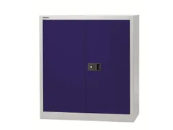 kantoorkast openslaande deuren 1000x914x400mm Stalen lichtgrijs blauw