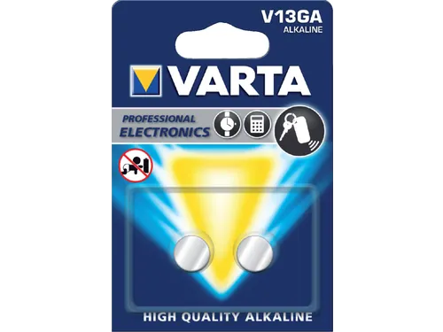 Batterij Varta knoopcel V13GA alkaline blister à 2 stuks