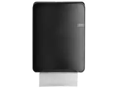 Dispenser QuartzLine vouwhanddoeken C-vouw/ multifold Zwart