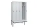 locker voor scheiding van kleding,HxBxD 2120x1200x815mm,4vak