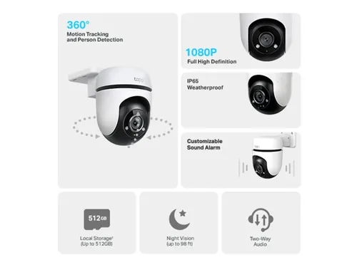 TP-link TAPO C500 V1 Outdoor wifi-beveiligingscamera draai/kantel
