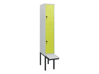 Dubbeldekse dekenkist,HxBxD 1950x300x815mm,1x2vak.,vak B 300mm - 1