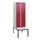 locker met bank,HxBxD 1950x600x815mm,2vak,vak B 300mm,draaigrendel