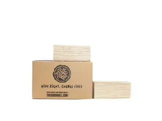 Handdoek The Good Roll bamboe z-vouw 2-laags 230x210mm 20x200 vel natu - 2