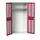 Lockerkast 2000x1050x550mm 1 vak, dubbele ventilatiedeur, RAL3004
