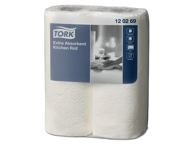 Tork 120269 Extra Absorberende Keukenrol Premium 2-laags 2 rollen