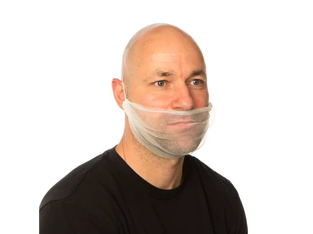 Micro mesh baardnet wit zeer zacht 1 hoofdelastiek 300 Stuks