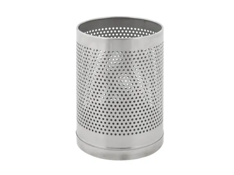 Papierbak geperforeerd 10 Liter Mat RVS