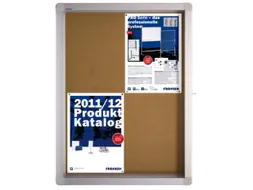 Infovitrine 4xa4 Kurkbord Voor Binnen Aluminium Frame