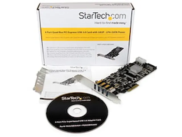 4 Poorts PCI Express (PCIe) SuperSpeed USB 3.0 Adapterkaart UASP SATA