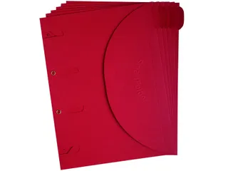 Smartfolder geperforeerde opbergmappen A4 Rood 6 stuks - 1