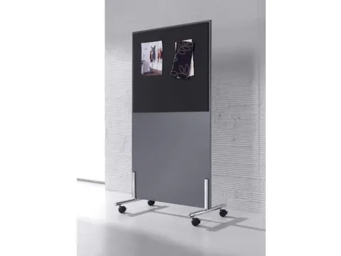 scheidingswand,HxB 1545x800mm,Bl-wit,BN2036-bruin