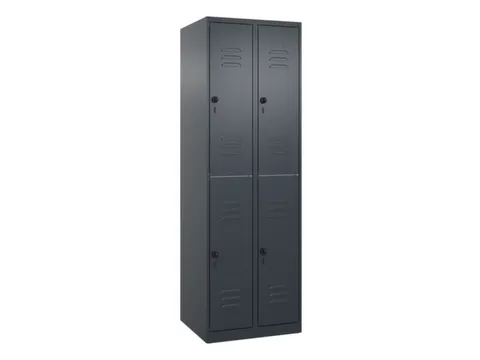 dubbeldekse locker,HxBxD 1850x600x500mm,2x2vak.,vak B 300mm