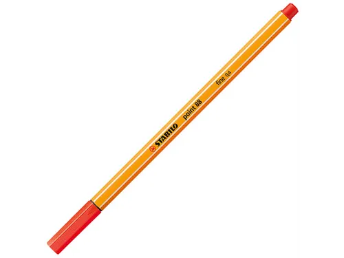 Fineliner STABILO point 88/48 fijn lichtrood