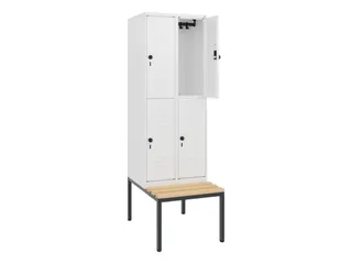 Dubbeldekse dekenkist,HxBxD 1950x600x815mm,2x2vak.,vak B 300mm - 2