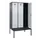 locker met bank,voor scheiding van kleding,HxBxD 2120x1200x815mm,3vak